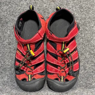 Photo of KEEN Newport H2 Womens Size 5 Red Black Waterproof Hiking Water Sandals Shoes