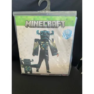 Photo of KIDS MINECRAFT WARDEN DELUXE HALLOWEEN COSTUME & MASK SIZE M DG155569K
