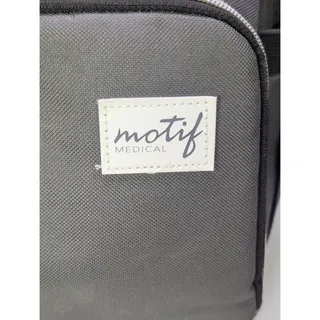 Photo of Motif Medical Breast Pump Backpack Diaper Bag GrayTeal Interior with 2 Spectra