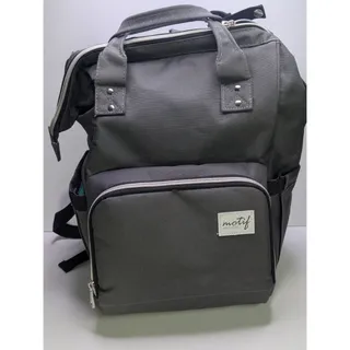Photo of Motif Medical Breast Pump Backpack Diaper Bag GrayTeal Interior with 2 Spectra