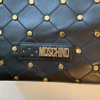 Photo of Love moschino black quilted studded