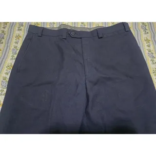 Photo of Lauren Ralph Lauren Dress Pants Mens 36x32 Navy Blue Flat Front Trousers