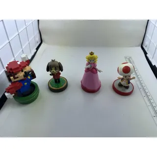 Photo of Nintendo Amiibo Lot of 4 Peach Princess Peach Mario 30th Anniversary 8-bit 3DS