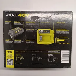 Photo of Ryobi 40V 4Ah Lithium Starter Kit Battery & Charger OP40404VNM Green