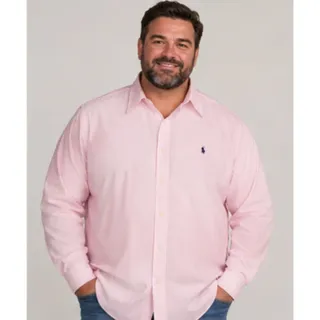 Photo of Polo Ralph Lauren Classic Fit Button-Down Shirt Pink & White Stripes Size 3xlt