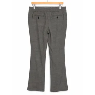 Photo of LOFT Curvy Pants Womens 16 Black White Houndstooth Cropped Career Trousers