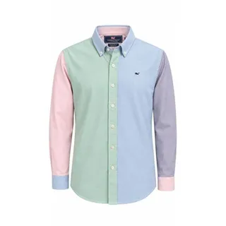 Photo of Vineyard Vines Boys' Long Sleeve Button Shirt Colorblock, Size L (16-18)