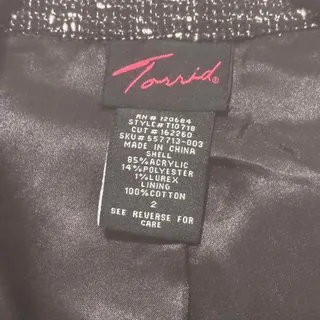 Photo of Black and grey torrid blazer