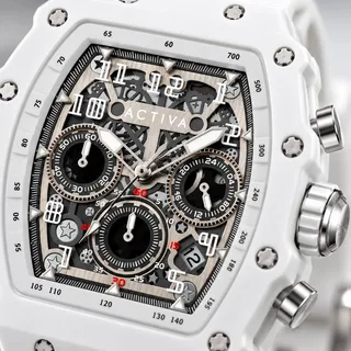 Photo of Activa Circuit X Invicta 44.3mm w/ Skeleton Dial PC Case Material White Watch