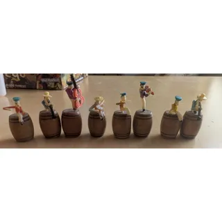 Photo of 🏖️Vintage Set of 8 Ragtime Band on Wooden Barrels