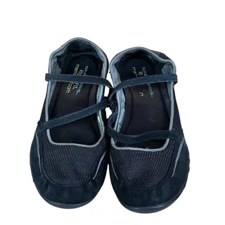 Photo of Skechers Mary Jane Shoes Flats Women 6.5 Black Blue Leather Memory Foam 2014