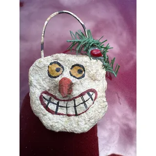 Photo of Vintage handmade snowman pin