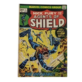 Photo of Nick Fury and His Agents of S.H.I.E.L.D. 1 Marvel Comics 1973 Bronze Age FN VF