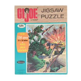 Photo of Vintage 1963 G.I. Joe Jigsaw Puzzle Whitman Hasbro 150 Piece Military Action