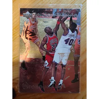 Photo of Michael Jordan 1998 Upper Deck mj reflections #mj77 Tribune - Chicago Bulls -NBA