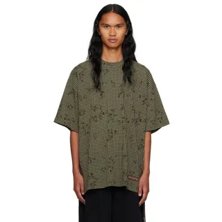 Photo of Mastermind World | Khaki Check T-shirt In Night Desert L