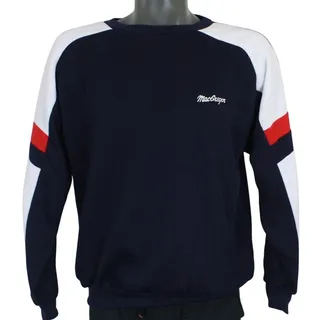 Photo of NWT 80s MacGregor Vintage Colorblock Navy Crewneck Sweatshirt Mens XL