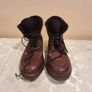 Photo of Cole Haan Lockridge Waterproof Men's Moc Toe Boots "Harvest Brown" 10 Medium