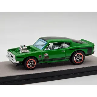 Photo of Hot Wheels King Kuda 1969 Plymouth Barracuda Muscle Mania Green Custom Blacked