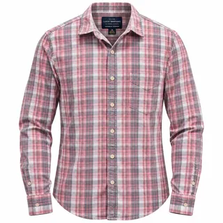 Photo of Lucky-brand Men's Plaid Pink Gray White Size M