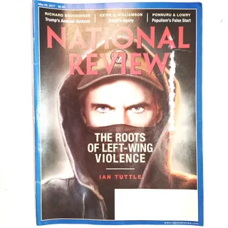 Photo of National Review May 29 2017 Roots of Left-Wing Violence Antifa Magazine