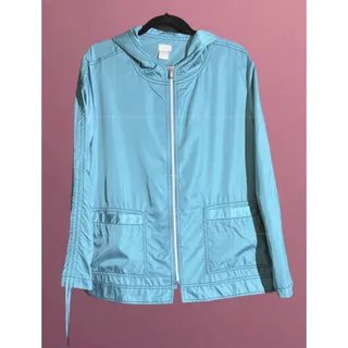 Photo of Chico’s Zenergy 3 XL Turquoise Hooded Lightweight Jacket Windbreaker Travel