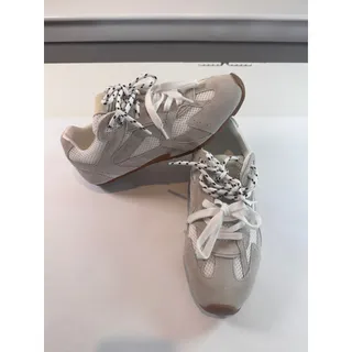 Photo of Steve Madden Aziel White Suede Mesh Sneakers Women's Size 8.5 New