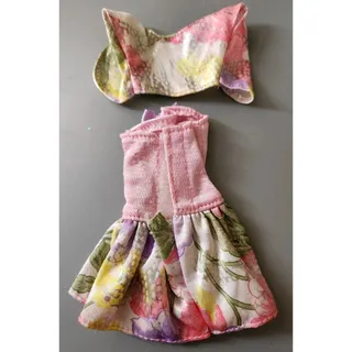 Photo of Vintage Barbie Midge Pink Flowered Dress & Jacket