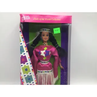 Photo of 1994 Native American Barbie Southern Plains Powwow Princess Dress NRFB 12699