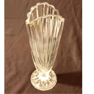 Photo of Marquis by Waterford Crystal Bud Vase 7.25" Fluted Cut Glass Flower Vase