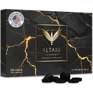 Photo of Altair Shilapure 100% Pure Shilajit Tablets | 24,000MG | 85+ Trace Minerals, 120