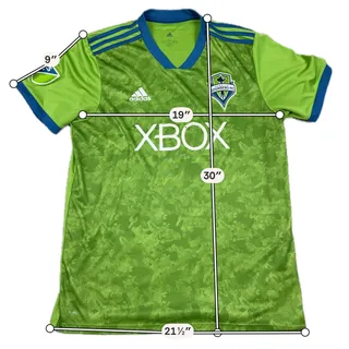 Photo of 2018-19 Adidas Seattle Sounders FC Home Jersey Men's L Xbox MLS Green