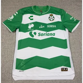 Photo of Charly Santos Laguna 2023/24 Home Jersey Men's L Green White Liga MX
