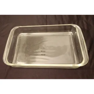 Photo of Vintage Pyrex 233 Clear Glass Baking Dish 3 Qt Oblong Casserole Pan 33x23x5cm