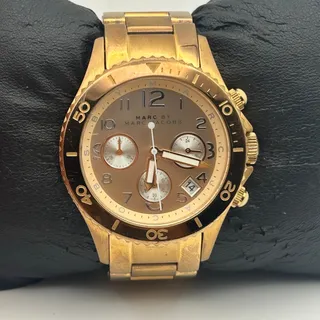 Photo of Marc by Marc Jacobs Rose Gold Women's Rock Chronograph Watch Working 