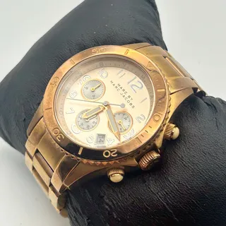 Photo of Marc by Marc Jacobs Rose Gold Women's Rock Chronograph Watch Working 