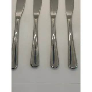 Photo of Cambridge 18/0 Stainless Steel Dinner Knives Set of 4 Glossy Flatware