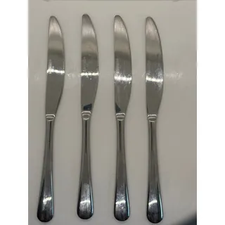 Photo of Cambridge 18/0 Stainless Steel Dinner Knives Set of 4 Glossy Flatware