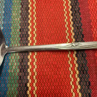 Photo of Gracious Wheat Stainless Steel Serving Ladle Wheat Pattern Japan