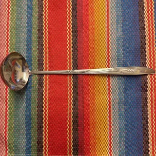 Photo of Gracious Wheat Stainless Steel Serving Ladle Wheat Pattern Japan