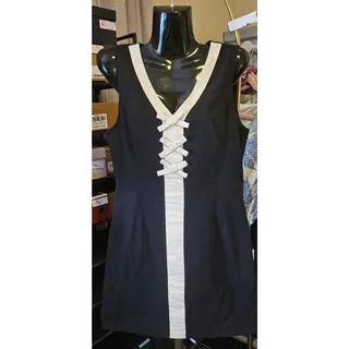 Photo of #2-16 MSRP $80 NWT IDEM DITTO CONTRAST BOW MINI DRESS ♡SIZE L♡