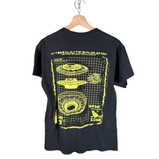 Photo of Tree Hugger Nation Men's Medium Black Cotton Beyond Intergalactic S/S T-Shirt