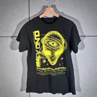 Photo of Tree Hugger Nation Men's Medium Black Cotton Beyond Intergalactic S/S T-Shirt