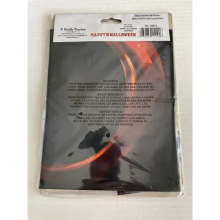 Photo of FUNNY CRASHING WITCH INTO DOOR COVER HALLOWEEN PARTY DECORATION BG00015