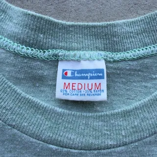 Photo of Vintage 70s Champion Nature Camps Rayon Blend Tee M