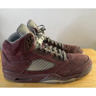 Photo of NIKE AIR JORDAN 5 V Burgundy DZ4131-600 Metallic 1 Wolf Grey 3 4 Grape Size 15