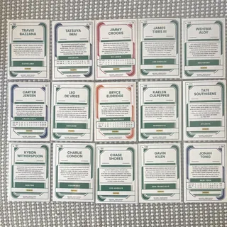 Photo of Panini 2024 Donruss Baseball Rated Prospect 15-Card Lot DeVries Eldridge