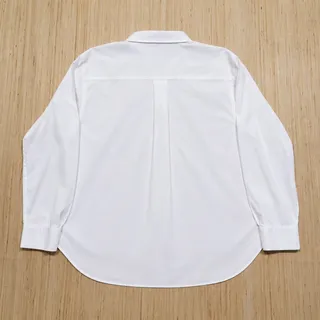 Photo of SPANX White Button Up Shirt Women’s XL 100% Cotton Long Sleeve Oversized Tunic