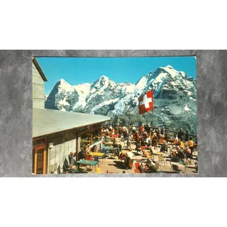 Photo of c1970 6x4 Postcard Schilthornbahn Mountain Cable Car Lauterbrunnen Switzerland
