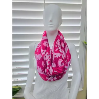 Photo of Charming Charlie Pink Tribal 90s Y2K Infinity Scarf OSFM